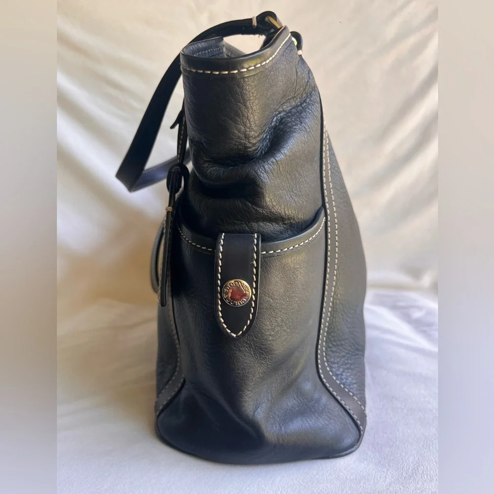Dooney & Bourke Black Leather Kristen Tote - Picture 3 of 16